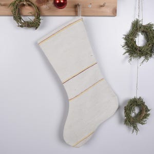 Kilim Christmas Stocking, Handmade Christmas Stocking, Vintage Stocking, Festive Footwear, Southwestern Christmas Stocking