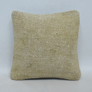 Home Decor Pillow, Throw Pillow, Kilim Pillow, Turkish Kilim Pillow, 12x12 Beige Case, Hemp Pillow, Sofa Pillow, Anatolian Pillow,  1656