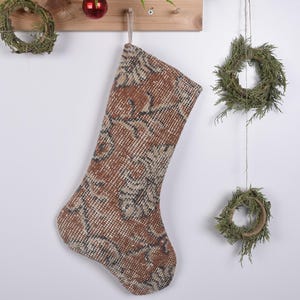 Xmas Stocking, Handmade Christmas Stocking, Kilim Christmas Stocking, Family Set Christmas Stockings, Embroidered Festive Footwear