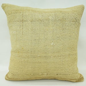 Fundas de almohada Kilim, almohadas de diseño, almohada de tiro, cojín beige de 16x16, funda de almohada plana, funda de almohada de yoga, cojín de tiro lindo, 649