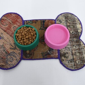 Hundefutter Pad, Teppich Haustier Matte, Hundeliebhaber Geschenk Matte, Beige Matte, Teppich Matte, Traditionelle Pad, Großhandel Hundematte, Wassernapf Matte, Stilvolle Matte, 181