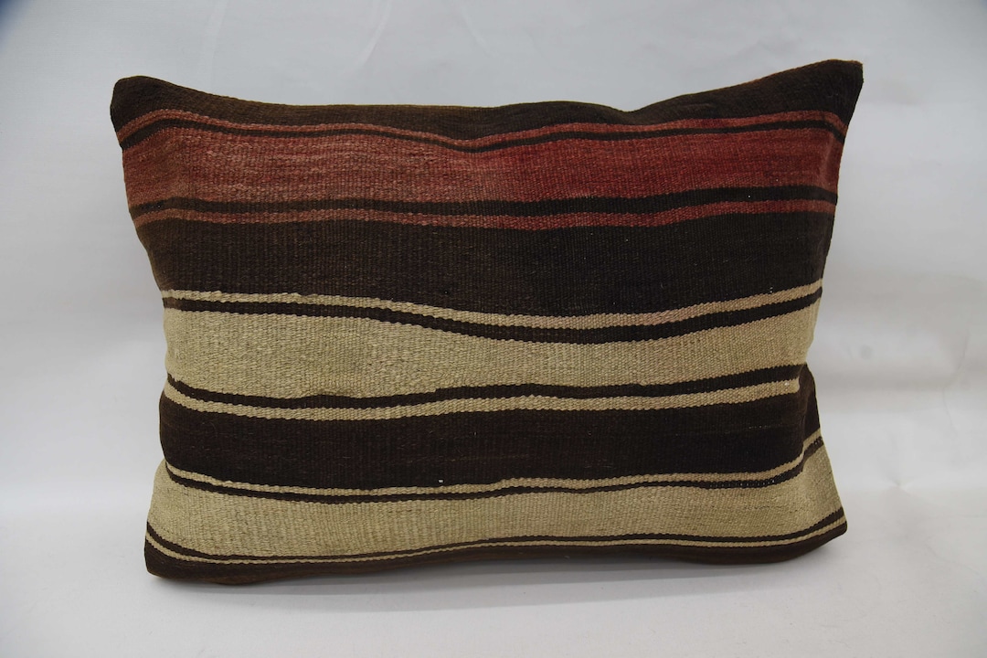 Kilim Pillow, Pillow Covers, Kilim Pillow Covers, 20x28 Brown Pillow