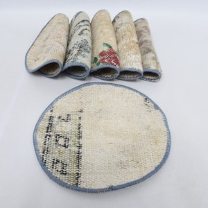 Decoration Underplate, Set Of Six, Service Rug Placemat, Turkish Rug Coaster, 10&quot;x10&quot; Round Rug, Wholesale Rug Supla, Handwowen Placemat, 70