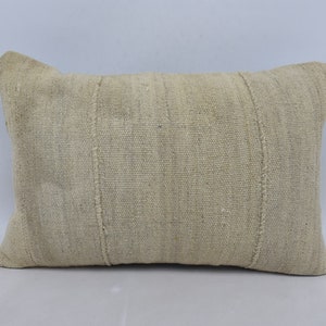 Throw Pillow Covers, Home Decor Pillow, Kilim Pillows, 16x24 Beige Cushion Case, Flat Cushion, Boho Pillow Case, Cute Pillow Cover, 1994