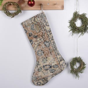 Handmade Christmas Stocking, Kilim Stocking, Vintage Stocking, Boho Stocking, Ornament Stockings