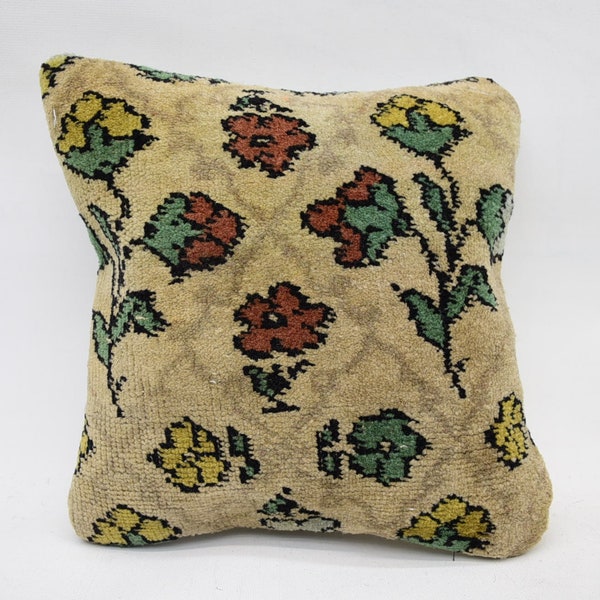 Pillow Covers, Designer Pillows, Kilim Pillow Cases, 12x12 Green Pillow Covers, Rug Cushion, Oriental Cushion, Ikat Pillow Case, 888