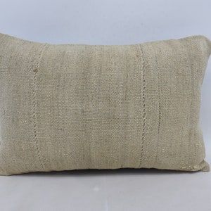 Throw Pillow, Turkish Pillow, Home Decor Pillow, 16x24 Beige Pillow Covers, Flat Cushion, Wedding Gift Pillow Case, Couch Pillow Cover, 2000