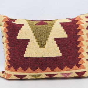 Turkish Pillow, Personalized Gift, Pillow Covers, 20x28 Red Pillow Cover, Double Sided Pillow Pillow, Patterned Cushion Case, 547
