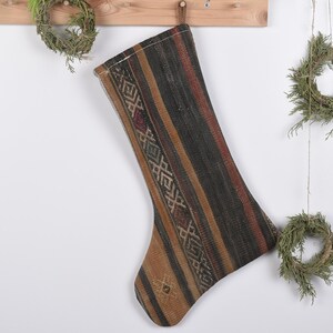 Xmas Stocking, Handmade Christmas Stocking, Vintage Stocking, Custom Christmas Gift, Southwestern Christmas Stocking, Personalized Gift