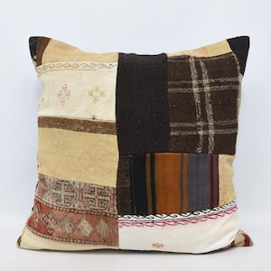 Throw Pillow Covers, Antique Pillows, Turkish Pillow, 32x32 Beige Cushion, Patterned Cushion Case, Memory Pillow Case, Bed Pillow Case, 148