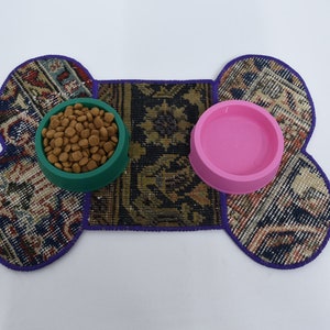 Kilim Animal Pad, Feeding Pad, Dog Mat, Blue Mat, Rug Mat, Non Slip Pad, Pet Lover Gift Pad, Garden Pad, Stylish Pad, Washable Mat, 169
