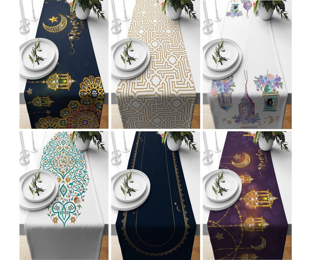 Ramadan Decoration Table Runners, Ramadan Table Cloth, Eid Gift, Eid