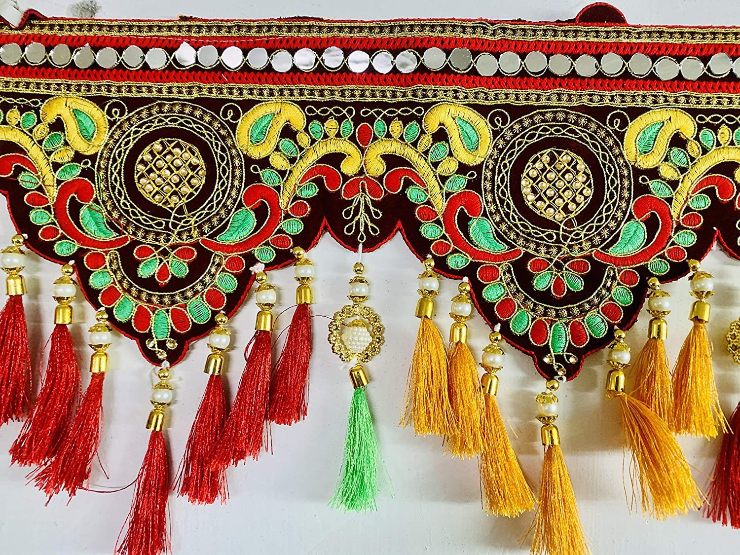 Indian Traditional Emrodery Cotton Toran Door Hanging Etsy
