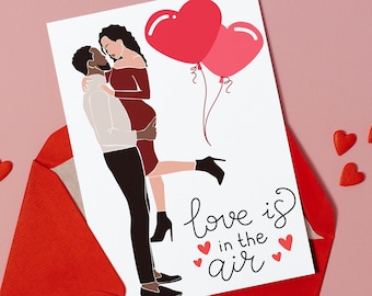 Biglietto di San Valentino per coppie miste e interrazziali - L'amore è nell'aria
