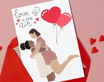 Biglietto di San Valentino con amore nero LGBQT, biglietto di San Valentino per coppia mista, biglietto di auguri gay lesbico LGBQT, biglietto di auguri con amore interrazziale africano