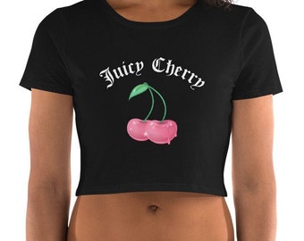 Y2K Juicy Cherry Couture Crop