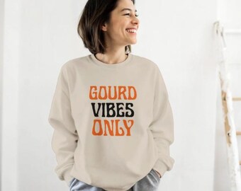 Solo Vibrazioni di Zucca - Maglione di Halloween - Maglione autunnale Moda autunnale