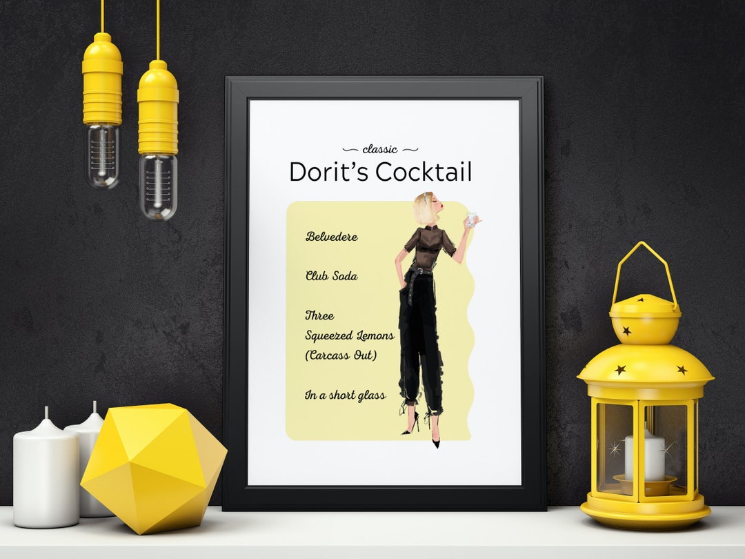 RHOBH Dorit Kemsley's Cocktail Poster Carcass Out Etsy