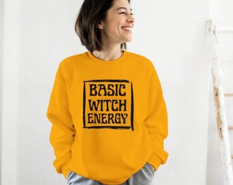 Maglione di Halloween Basic Witch Energy - Maglione autunnale Moda autunnale