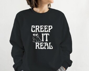 Maglione di Halloween Creep It Real - Maglione autunnale Moda autunnale