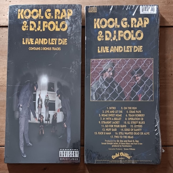 Kool G Rap & DJ Polo Live  cd Let Die CD NEW original longbox Pristine