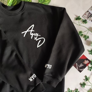 YOONGİ HOODİE, sudadera con capucha Suga, suga min yoongi, sudadera bangtan, manga larga