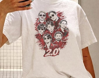 Printed oversized tshirt-  world tour - 20