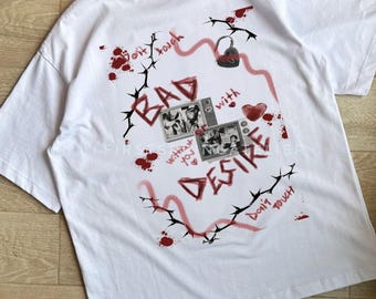 Printed oversized t-shirt - Bad desire sweatshirt