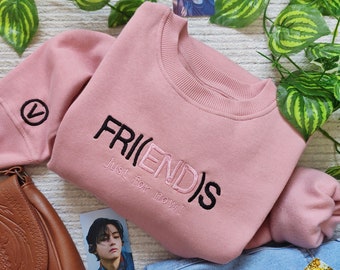 Embroidered regular fit sweatshirt - friends