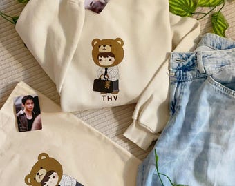Taehyung Inspired Gift Set, Tote Bag, Necklace & Sweatshirt
