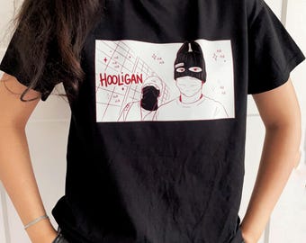 Printed oversized tshirt-  world tour - holigan