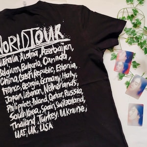 YOONGİ World Tour tshirt, Suga tshirt  suga min yoongi, bangtan tshirt, agustd , agustd tour