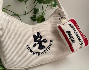 Embroidered  Baguette bag, Rpwp bag