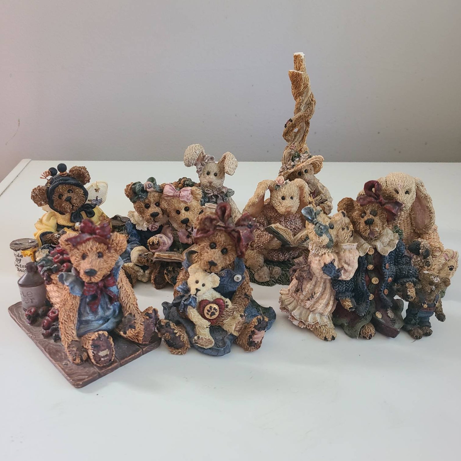 Large Assortment of Boyd's Bears Figurines Etsy
