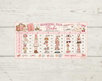 Boarding Pass Savings Tracker (Digital Download)