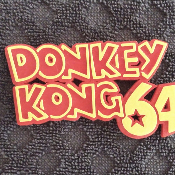 Donkey Kong 64 Logo Kitchen Magnet NES SNES Sega Genesis N64 Vintage Video Games Retro 2