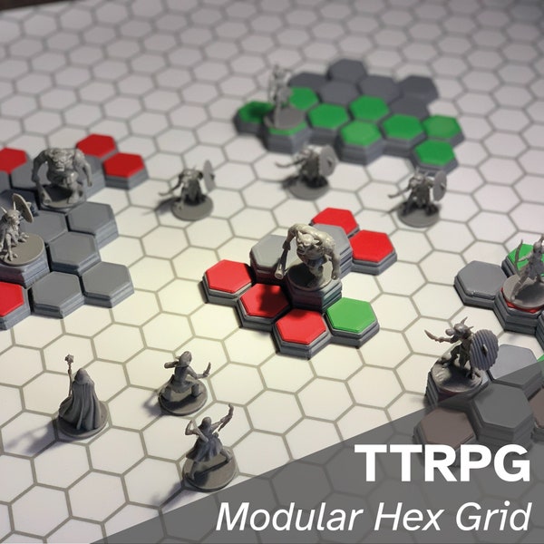 TTRPG Modular Hex Grid - 3D Druck Dateien