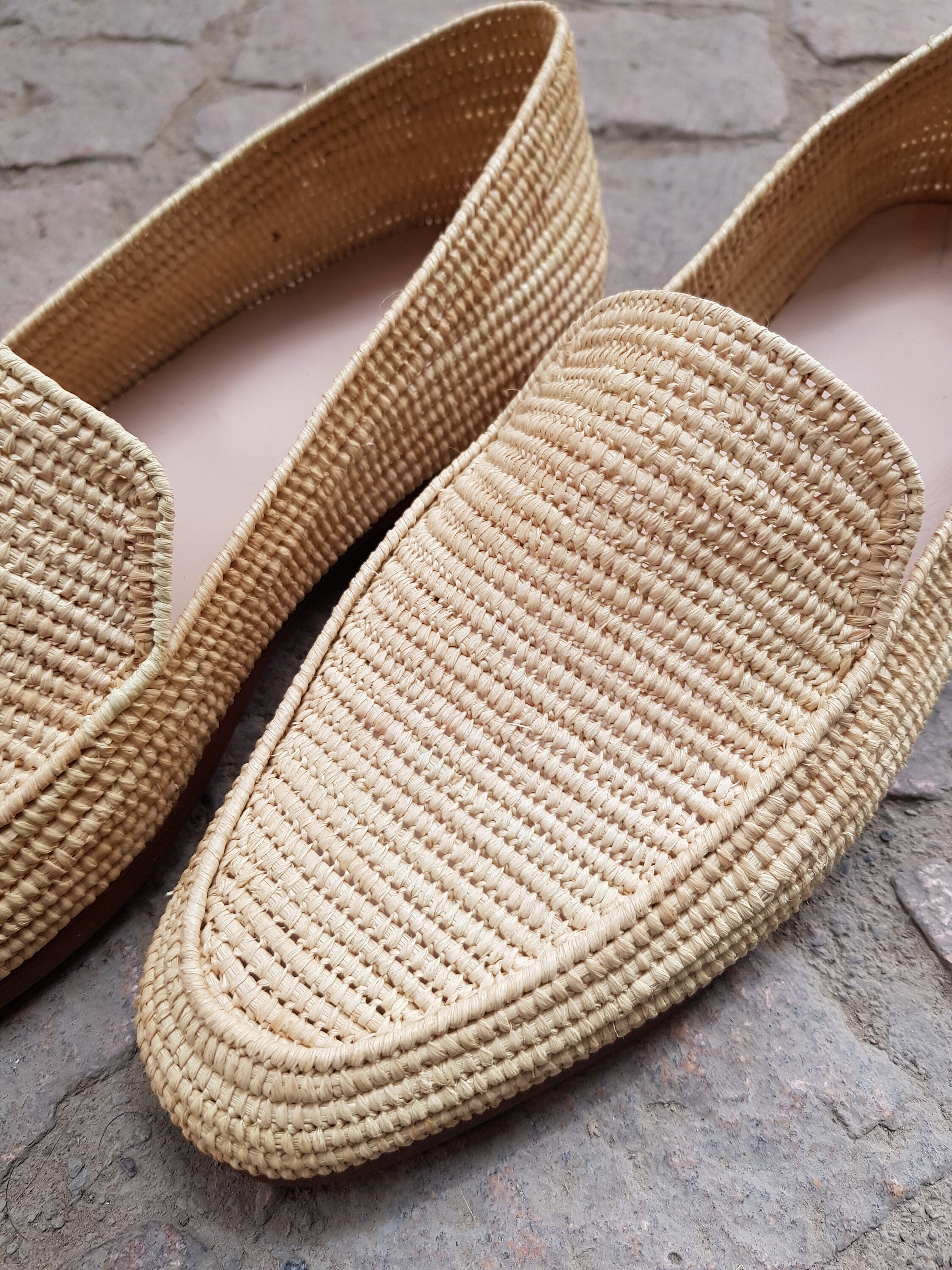 Summer Raffia Moccasin Raffia Loafers for Men Raffia Shoes Etsy UK