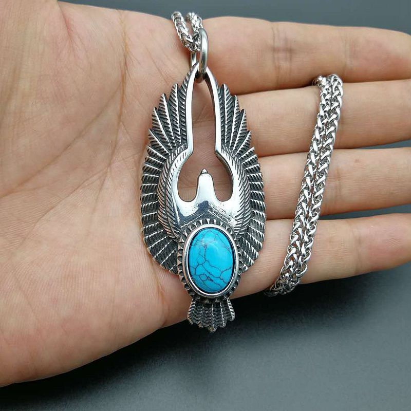 Turquoise eagle deals necklace