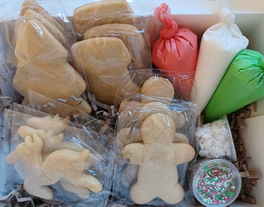 Decorate Your Own Christmas Biscuits Box Set - Etsy UK