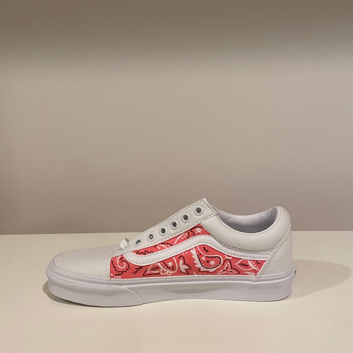 yellow bandana vans
