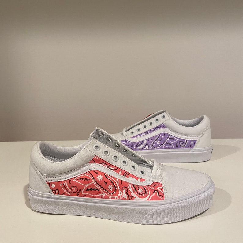 yellow bandana vans