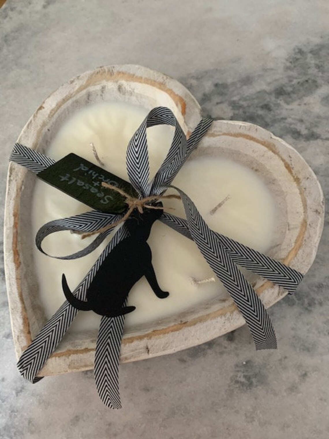 Heart Dough Bowl Candle Dough Bowl Candle Large Dough Bowl Etsy