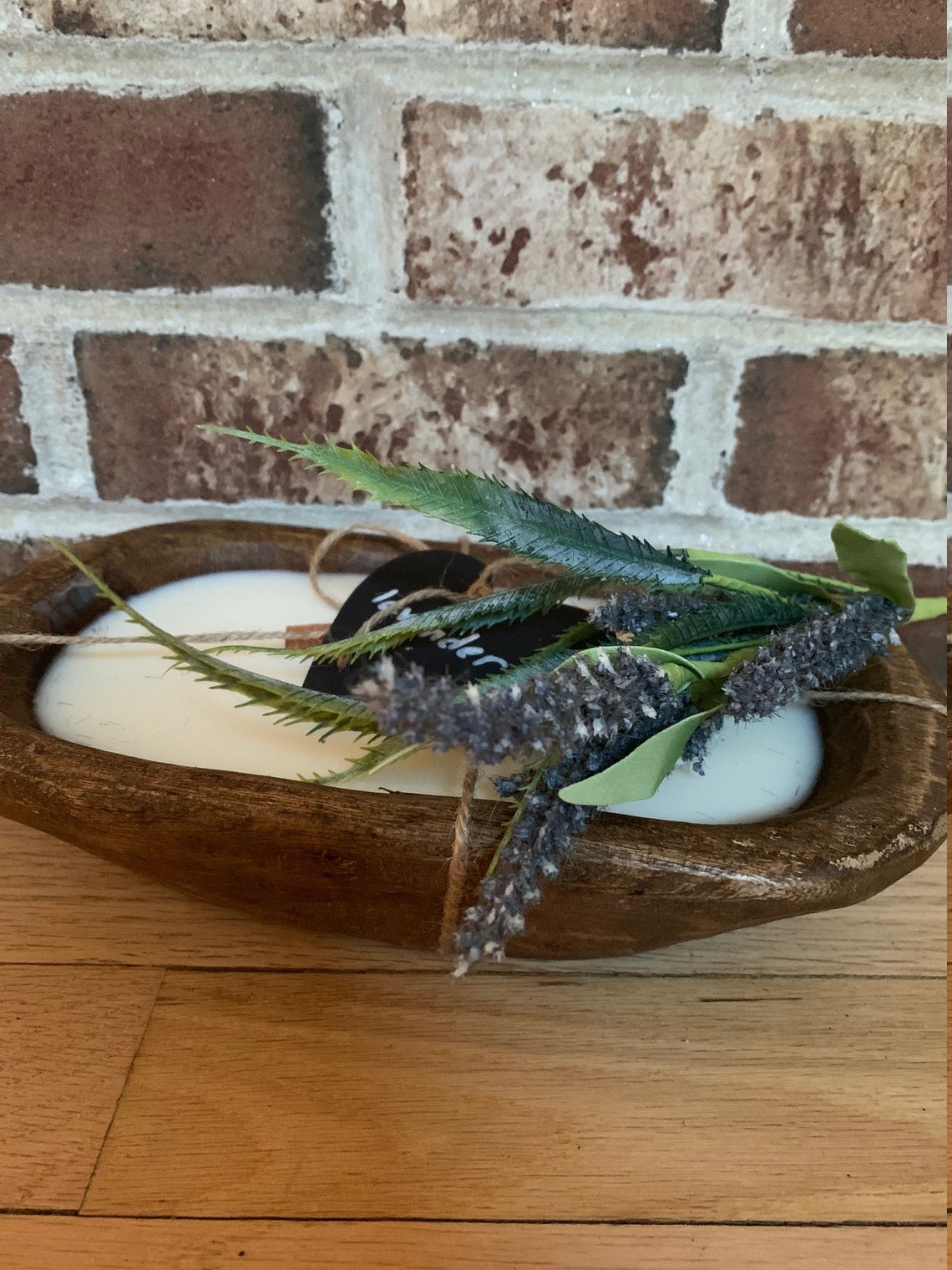 Dough Bowl CandleThree Wick CandleCotton Wick CandleWood Etsy
