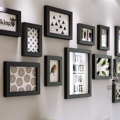 Photo Picture Wall Frame Set Gallery Modern 15 Etsy