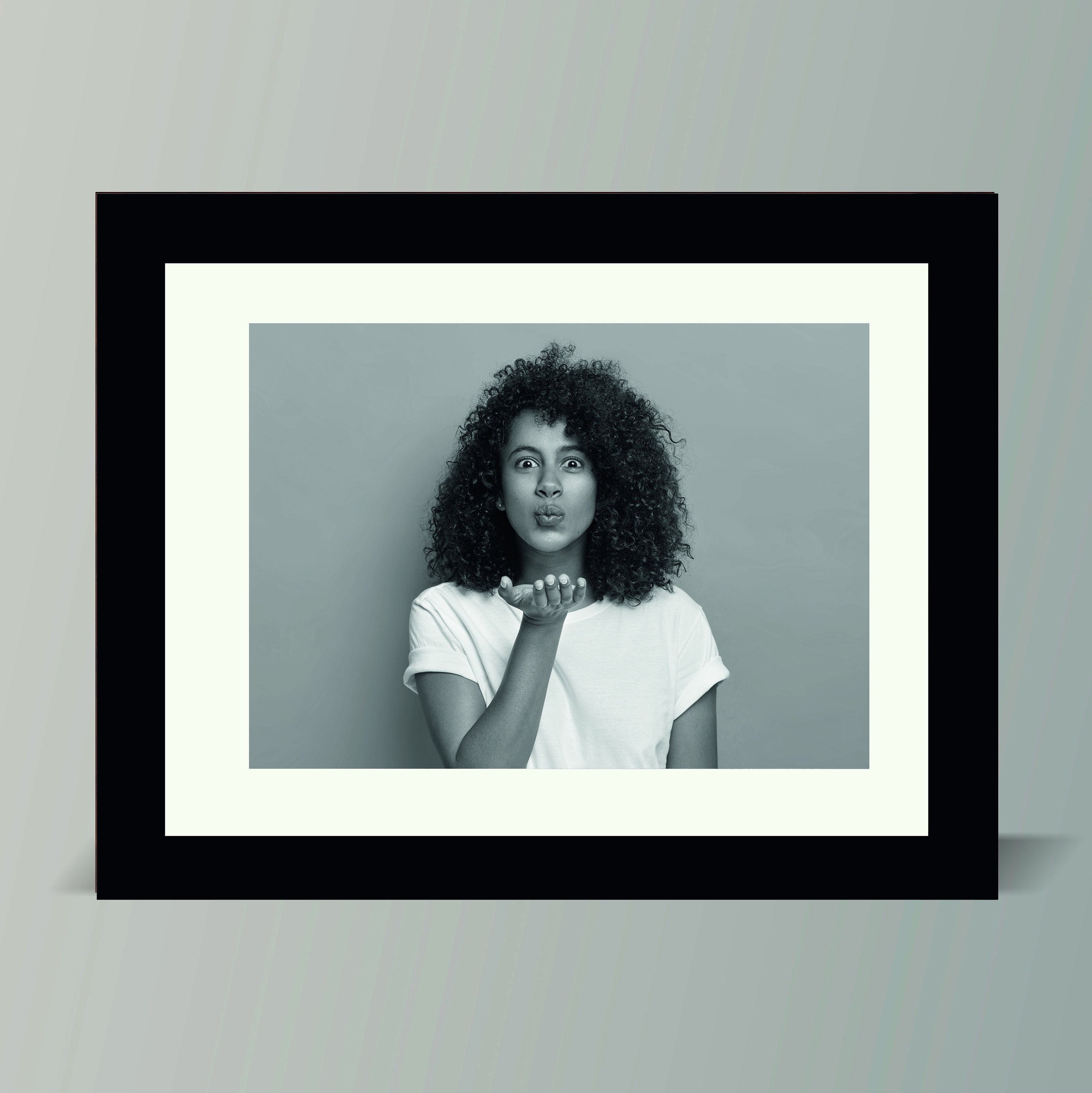 Contemporary, Modern Black Picture Frame, 2cm Wide, Amazon Frames Black