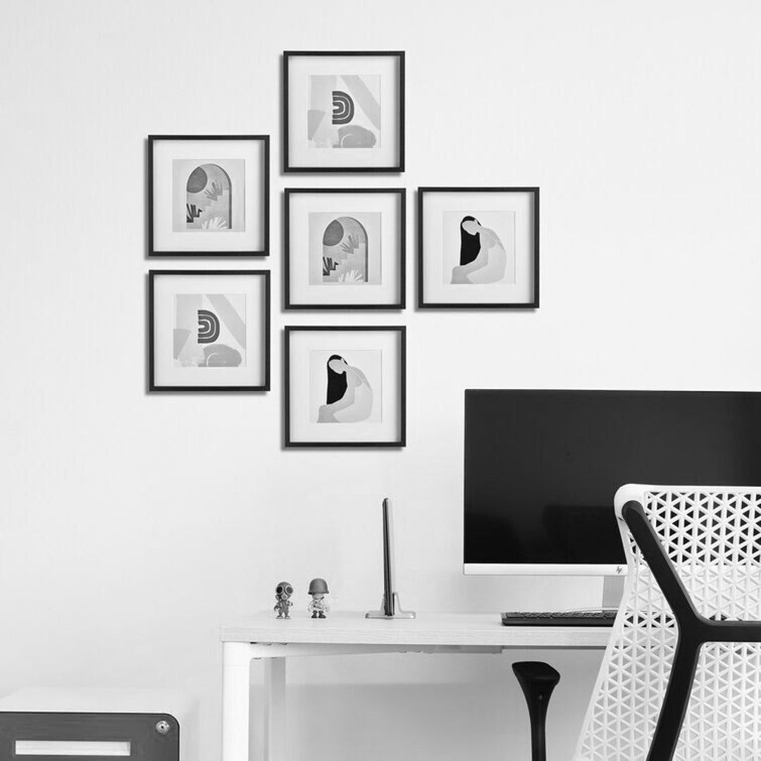 Photo Picture Wall Frame Set Gallery Modern 6 Wall Décor Frame Set