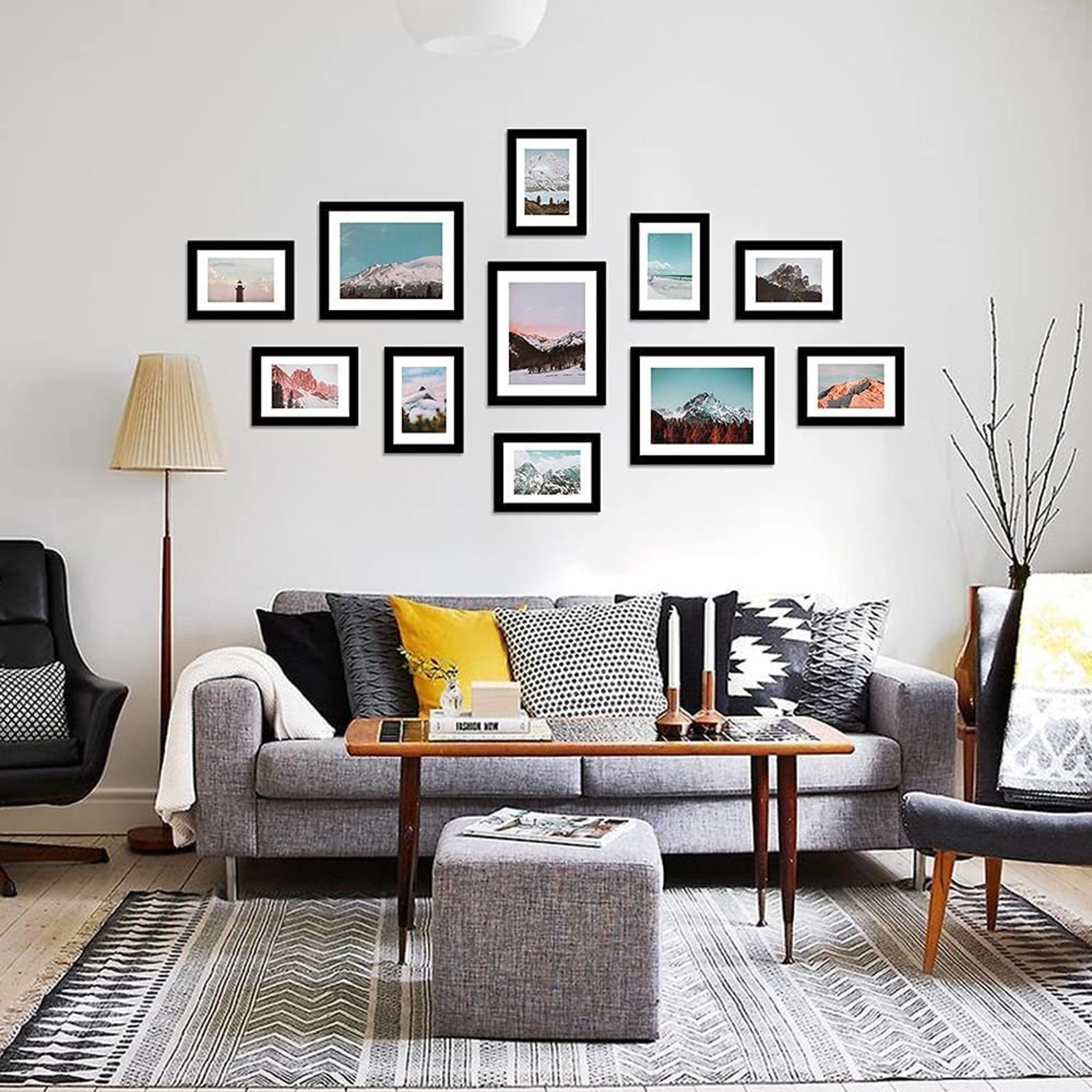 Ensemble de cadres photo pour mur Mur de la galerie Cadres - Etsy France
