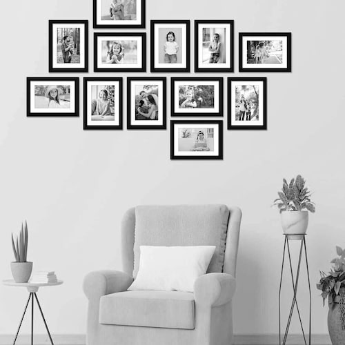 Photo Picture Wall Frame Set Gallery Modern 8 - Etsy
