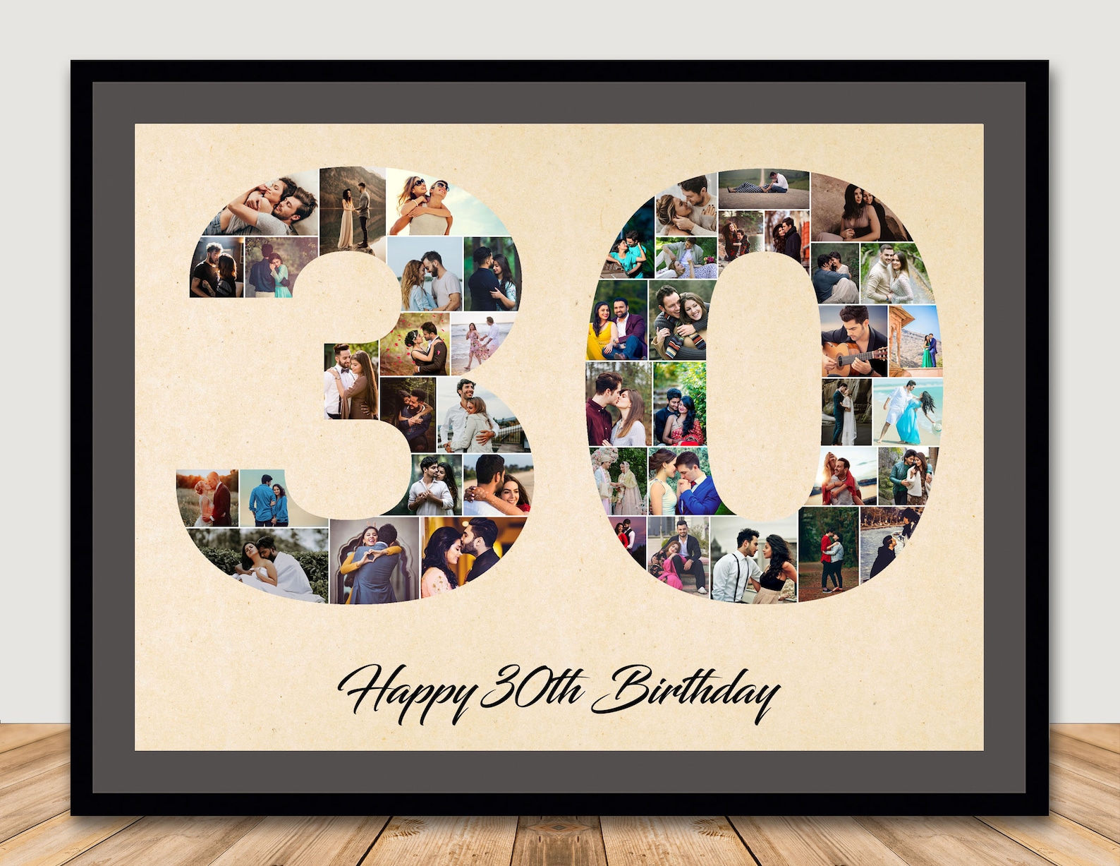 30. Geburtstag FotoCollage / Digitaldruck / A4 Print / - Etsy Schweiz